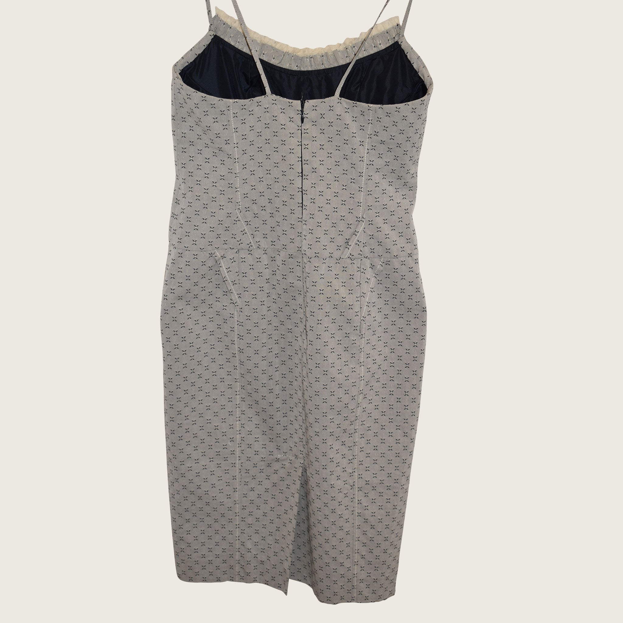 Carolina Herrera Grey Dress