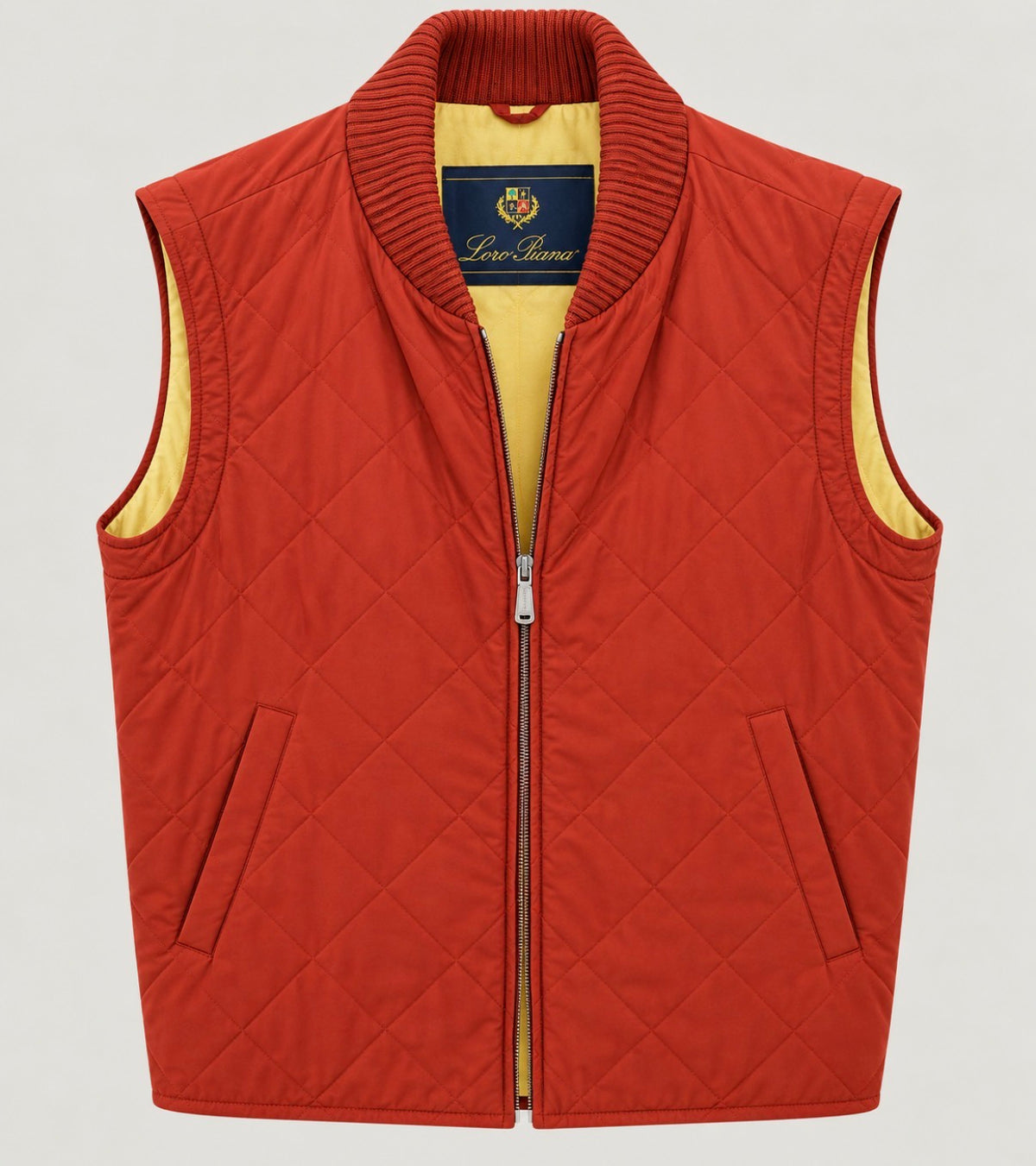 Loro Piana Orange Storm System Women’s Quilted Vest