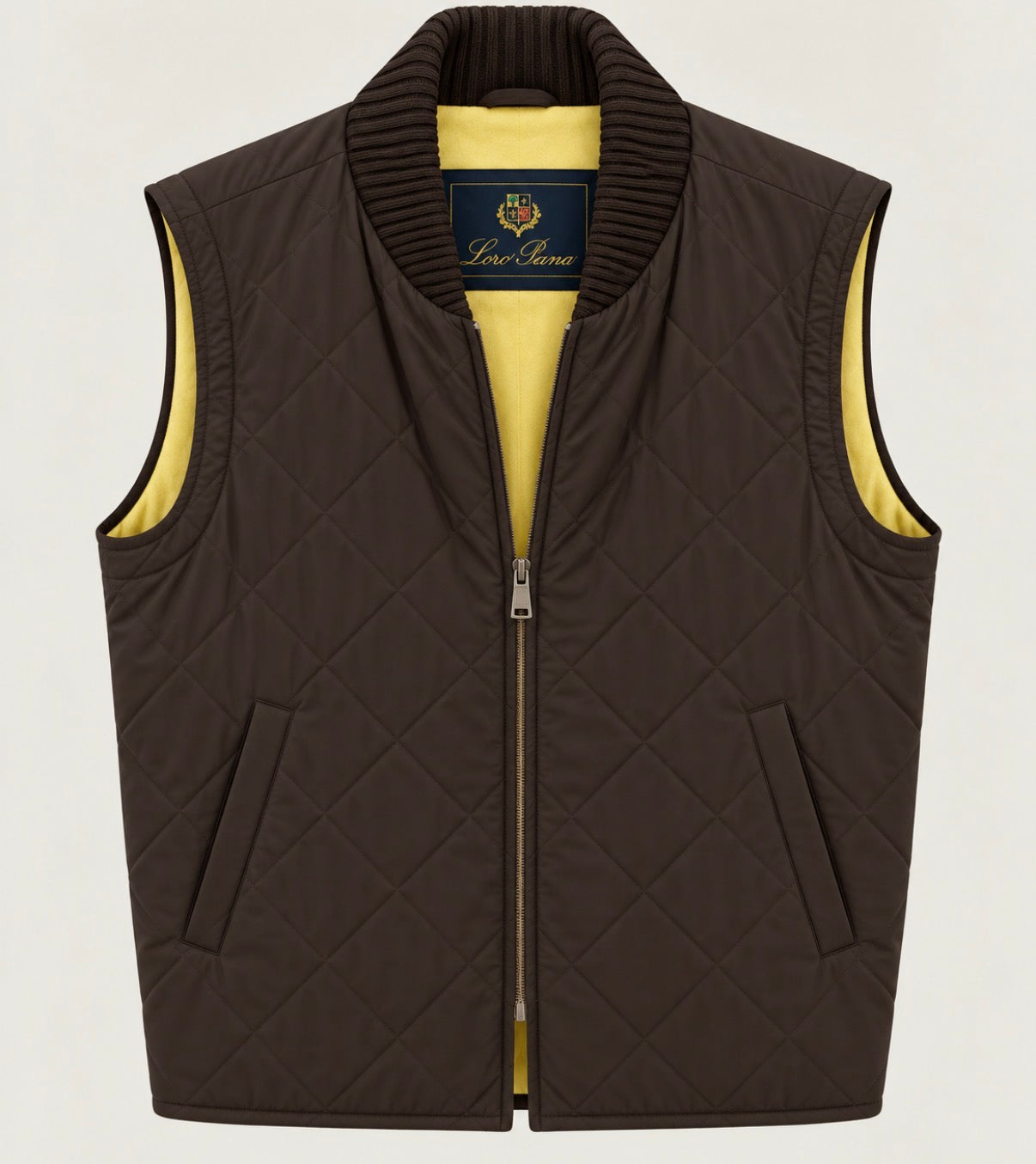 Loro Piana Brown Storm System Women’s Quilted Vest