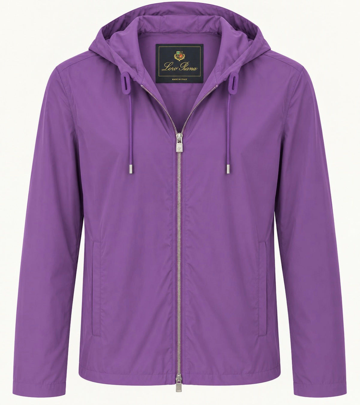 Loro Piana Purple Storm System Women’s Hooded Windbreaker