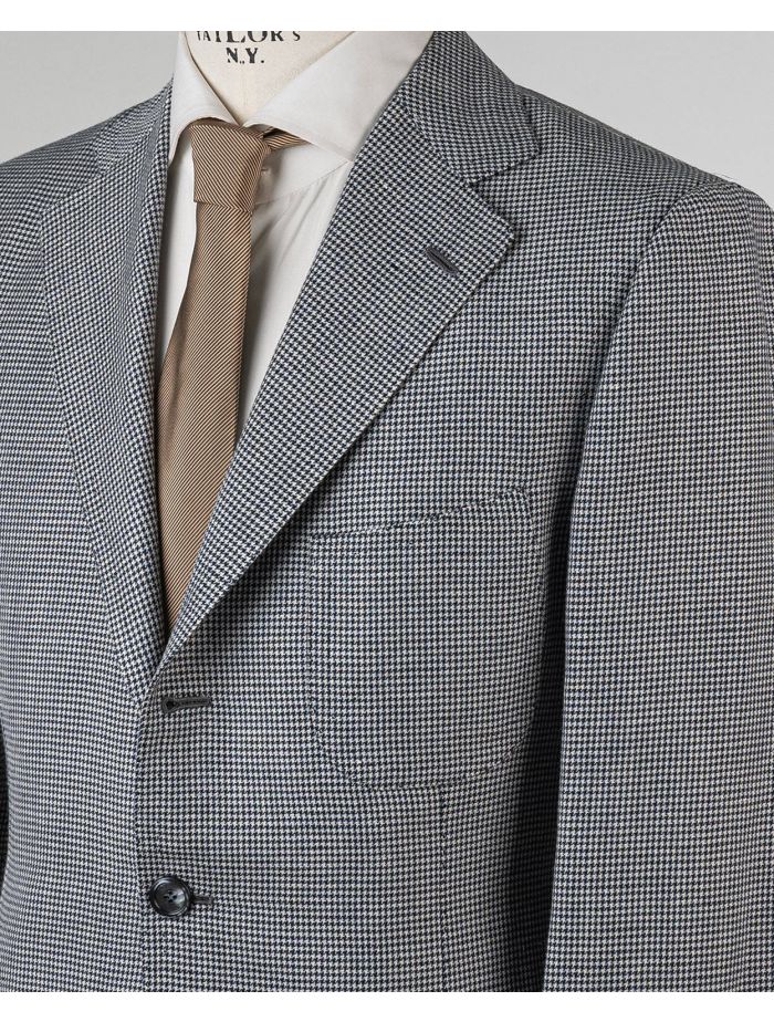 Cesare Attolini Linen Blend Black & White Sport Coat Size 38 42 44 46 48