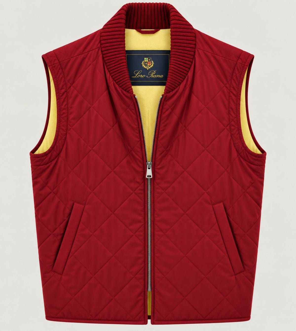 Loro Piana Deep Red Storm System Women’s Quilted Vest